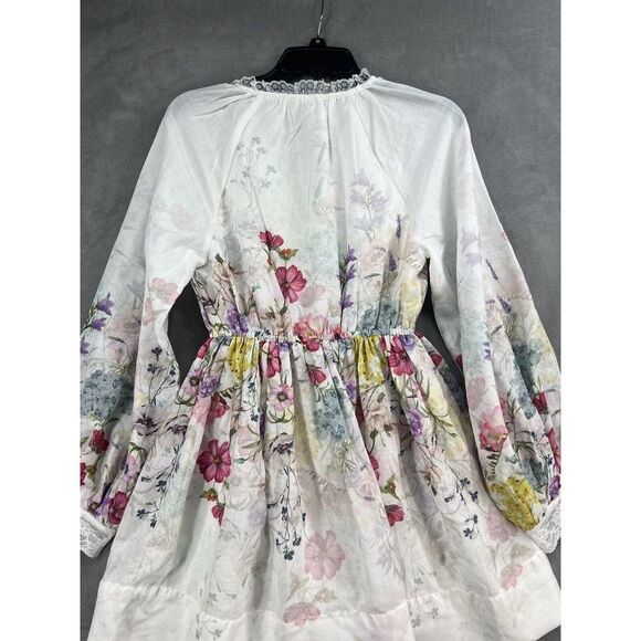 Anthropologie Let Me Be A-Line Mini Dress Floral Size X-Small - Picture 8 of 12